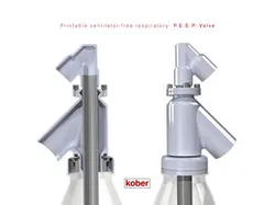 Printable ventilator-free respiratory: P.E.E.P. Valve