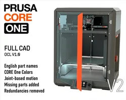 Prusa CORE One - Full CAD Assembly - English, Color V2