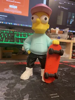 Bart Simpson with Skateboard (noAMS)