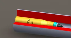 Cartridge Q.F. 3.7×22.3cm (Pzgr 40.MOD1) (Barrel Blank)