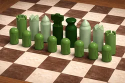 chess set. (No supports!)