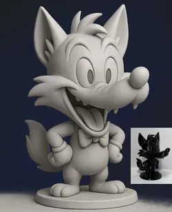 Chibi Tex Avery Wolf