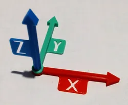 FreeCAD Axis Cross physical representation