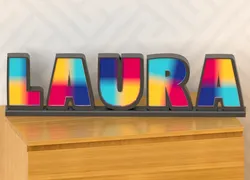 Glowing WLED all alphabet letters and all numbers 20 cm high