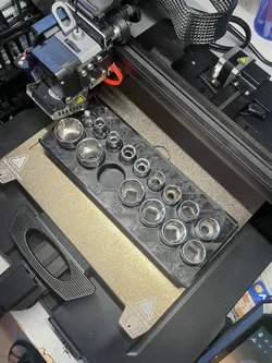 Gridfinity Socket Holder 8-22mm - High Contrast (Snaking Layout)