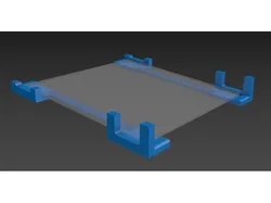 Heated bed glass storage