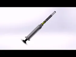 Hypodermic syringe.