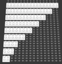 Lego 3020 3021 3022 3795 3034 3832 2445 91988 4282