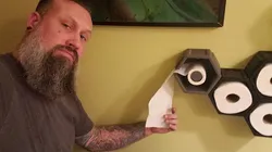 Toilet Paper Hexagon with center rod and TP Slot