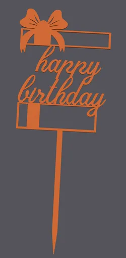 Topper para pastel – Happy Birthday | Cake Topper – Happy Birthday | 3D Print