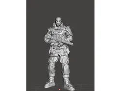 Unitologist Soldier w/ SMG - Tabletop miniatures