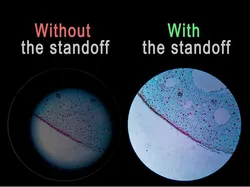 Universal microscope darkfield filter maker and mobile phone ocular stand-off tubes.