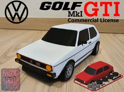 Volkswagen Golf GTI (Mk 1) Kit Card - COMMERCIAL LICENSE