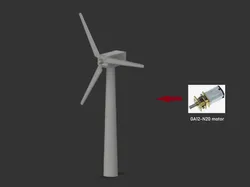 Wind turbine model with n20 motor
