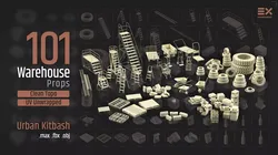 101 Warehouse Props Low-poly 3D model