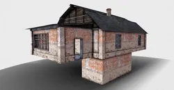 An Old House f Low-poly 3D model