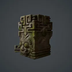 Ancient Statue Low-poly 3D model