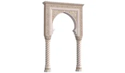 Arch in oriental styl Moroccan Arabic entryway opening 3D model