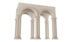 Arched Vaulted Gallery 3D model