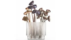 Bouquet of dried flowers with lotus branches 515