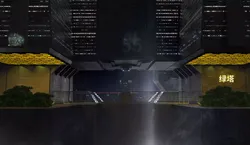Brutalist Scifi Building 06  3D model