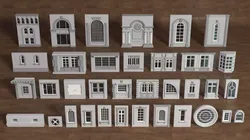 Building Facade Collection 5 - 35 pieces 3D model