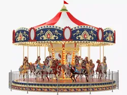Carousel  Carrousel  merry-go-round ride 3D model