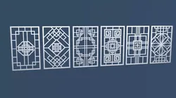 China Decorative Wall 1 3D model