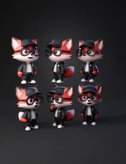 Create a unique premium VTuber mascot character for live streaming A
