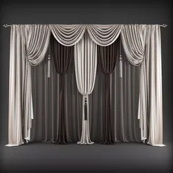 Curtain curtains 3D model