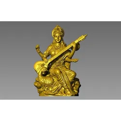 🎼 Divine Goddess Saraswati: High-Detail 3D Solid STL 🕉️✨