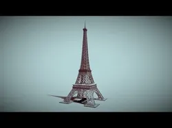 Eiffel Tower Low-poly 3D model