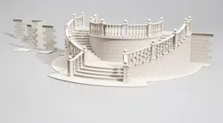 Entrance stair 3D model
