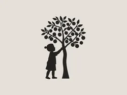 Fișiere pentru imprimante 3D | Fișier 3MF | Child & Tree: 3D Printable Wall Art