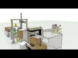 FULL Line Packaging Machine - Industrial Design Low-poly 3D model