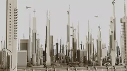 Futuristic Sci-Fi Buildings Pack 3D model