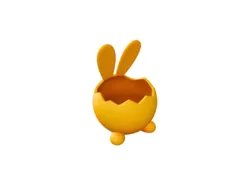Home Decorations & Ornaments STL indir - Bunny Egg Shell Planter - YehBoy