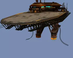 Landing Platform Scifi 3D model