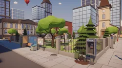 Low Poly Megapolis Pack Low-poly 3D model