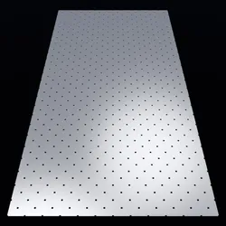 Perforated panel with 2 percent opening 25O125