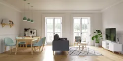 Photorealistic scene - Beautiful living room 3D model