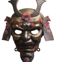 Samurai Oni Mask Sakura Warrior