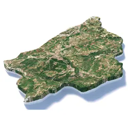 San Marino terrain map