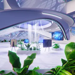 Sci Fi Exhibition Hall Interior 3D model