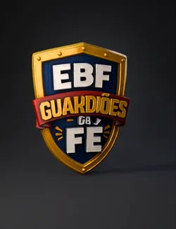 shield emblem for EBF Guardians da FE with blue field gold border and