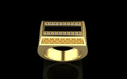 Signet ring model 1023 3D Print Model in Rings 563280