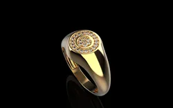 Signet ring model 1034 3D Print Model in Rings 563263
