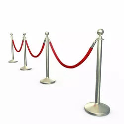 Stanchions ropes 3D model