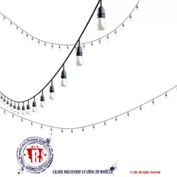 String lights 3D model
