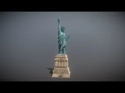 The Statue of Liberty Low-poly 3D model